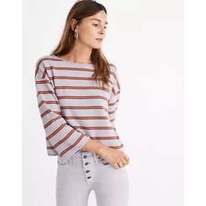 Madewell Stripe Boatneck Tee